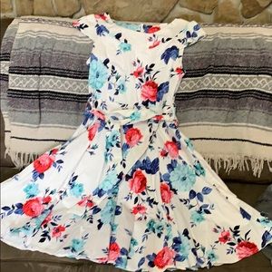 Flower print dress